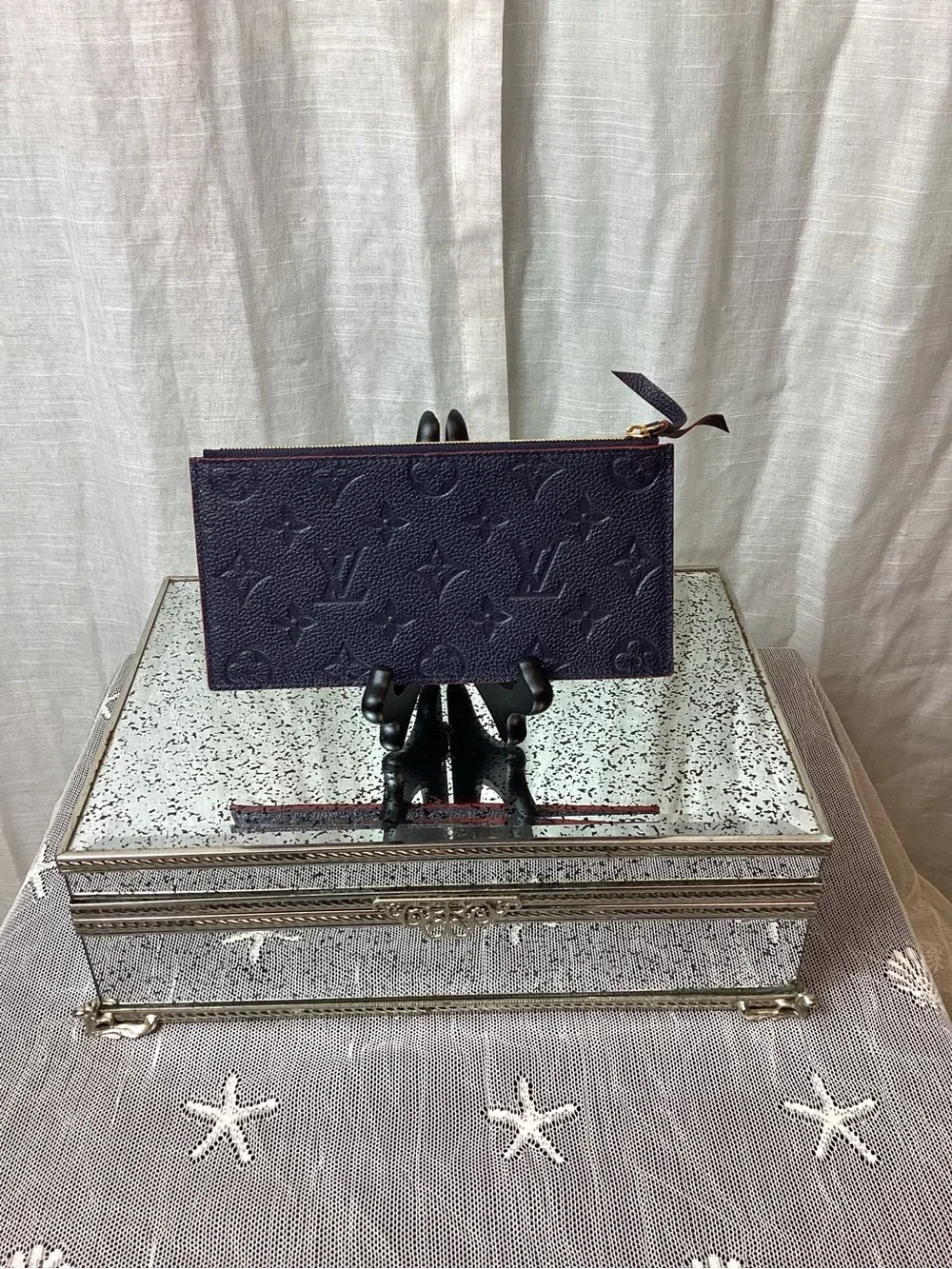 Louis Vuitton Monogram Empreinte Zippered Insert- “Marine Rouge”